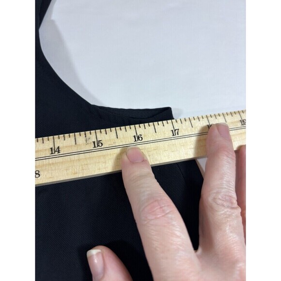 Everlane Japanese GoWeave Tank Wrap Dress Black 6 - Picture 7 of 12